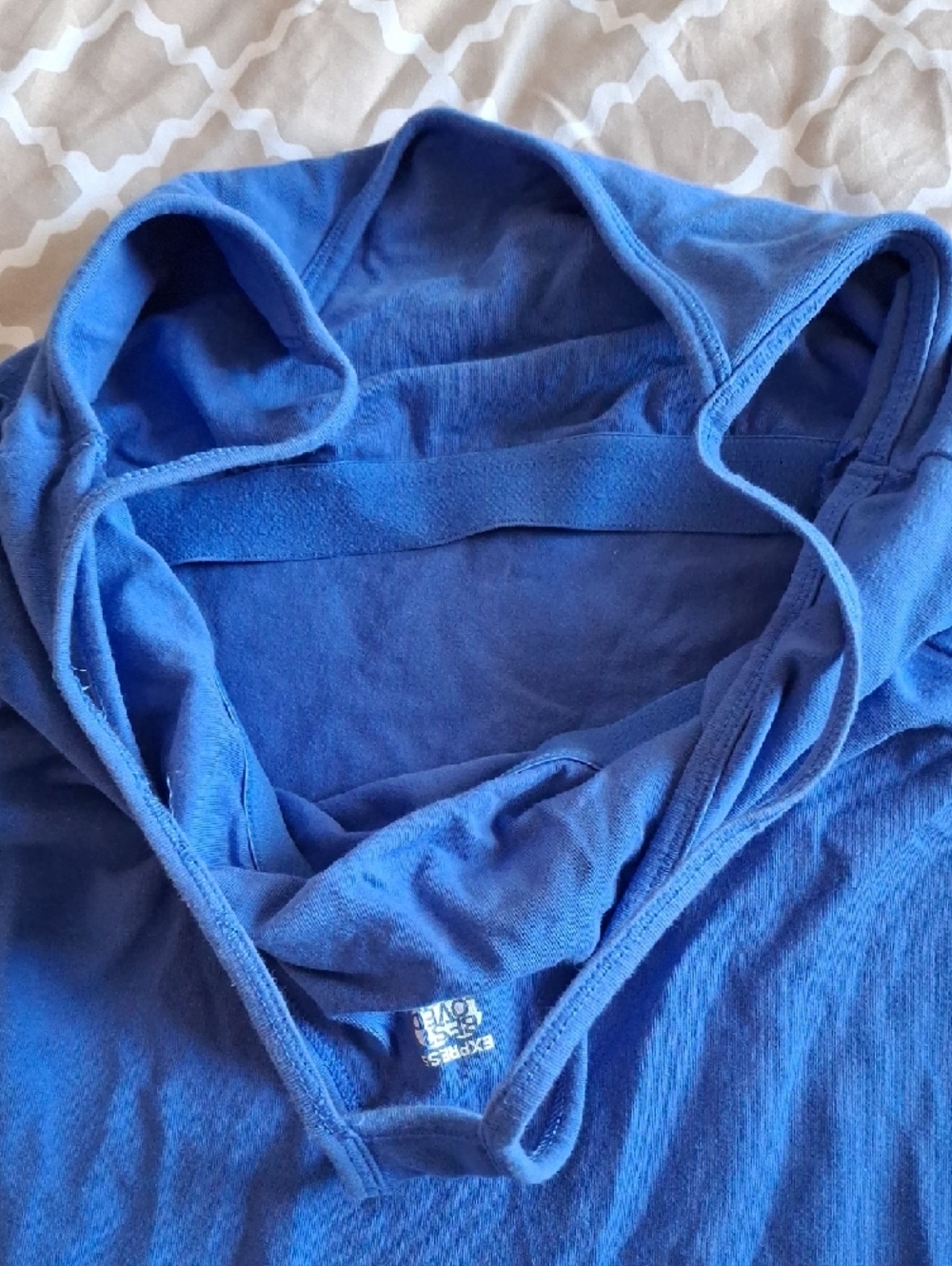 Express Blue Racerback Tank Top - Picture 4 of 4